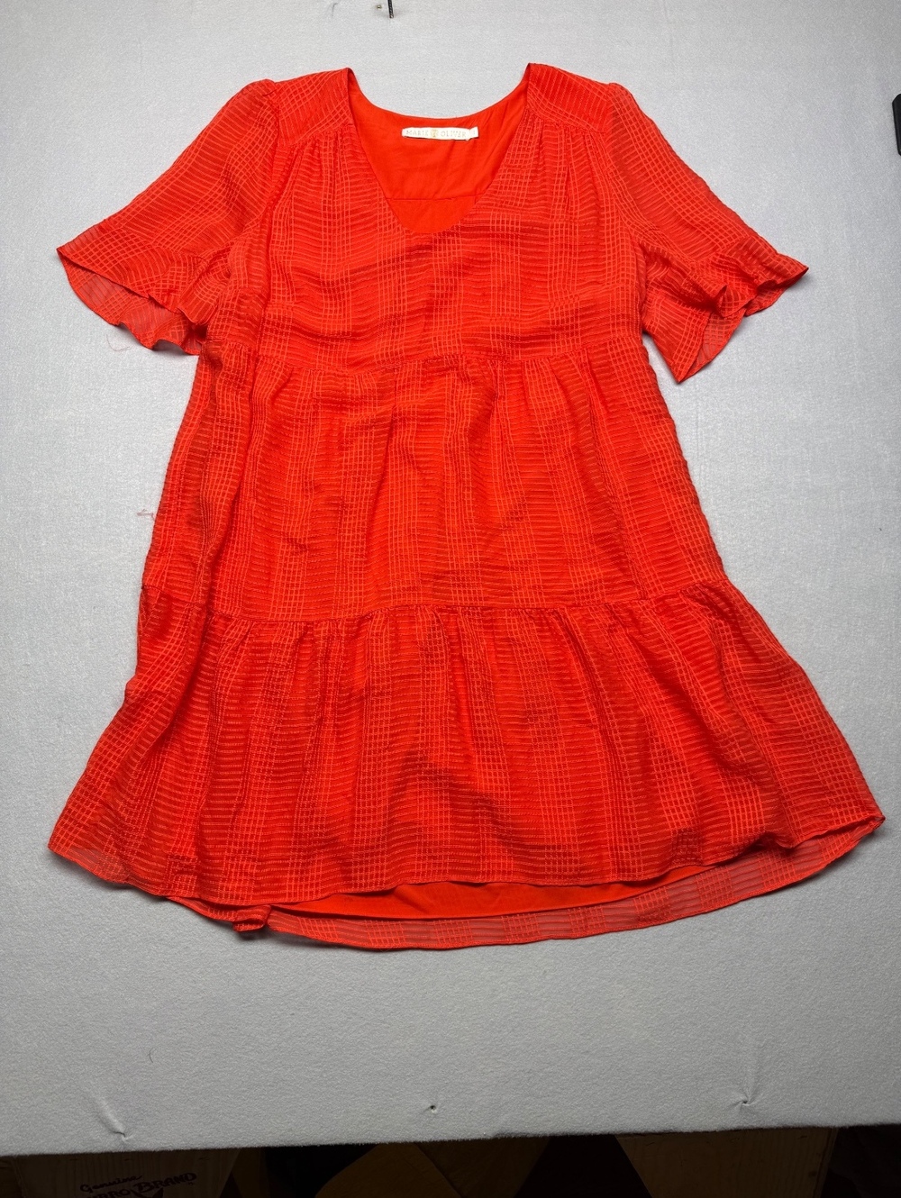 Marie Oliver Silk Dress Women's Regular 1 Red Casual